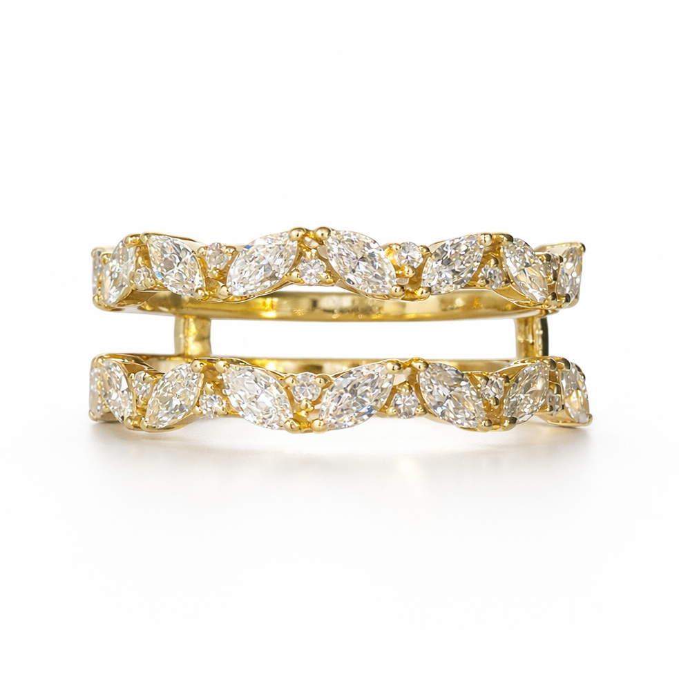 Zara 0.78 Ct Round & Marquise Diamond Ring Guard